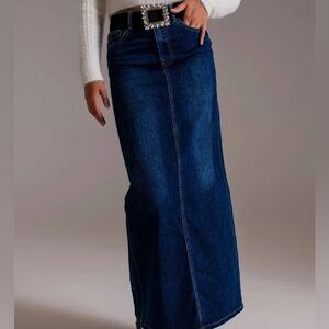 Full Length Stretch Denim skirt nwt